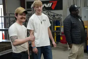 Student enthusiast visiting Factory Five Racing