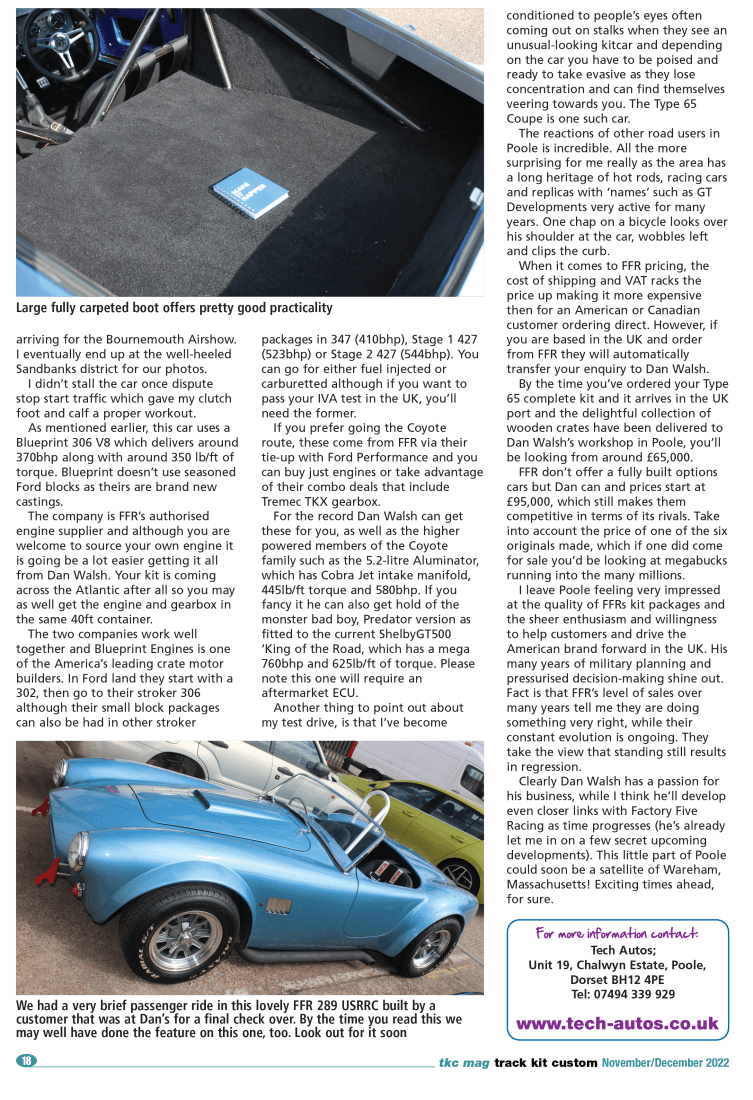 Building the Factory Five Brand in the UK Factory Five Racing